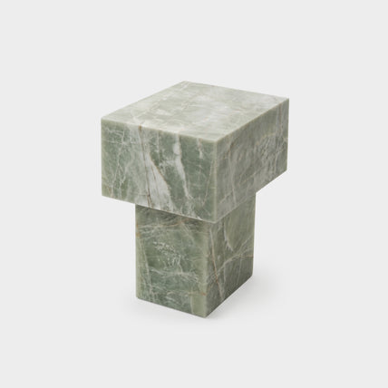 Ice Side Table-Esmeralda Quartzite
