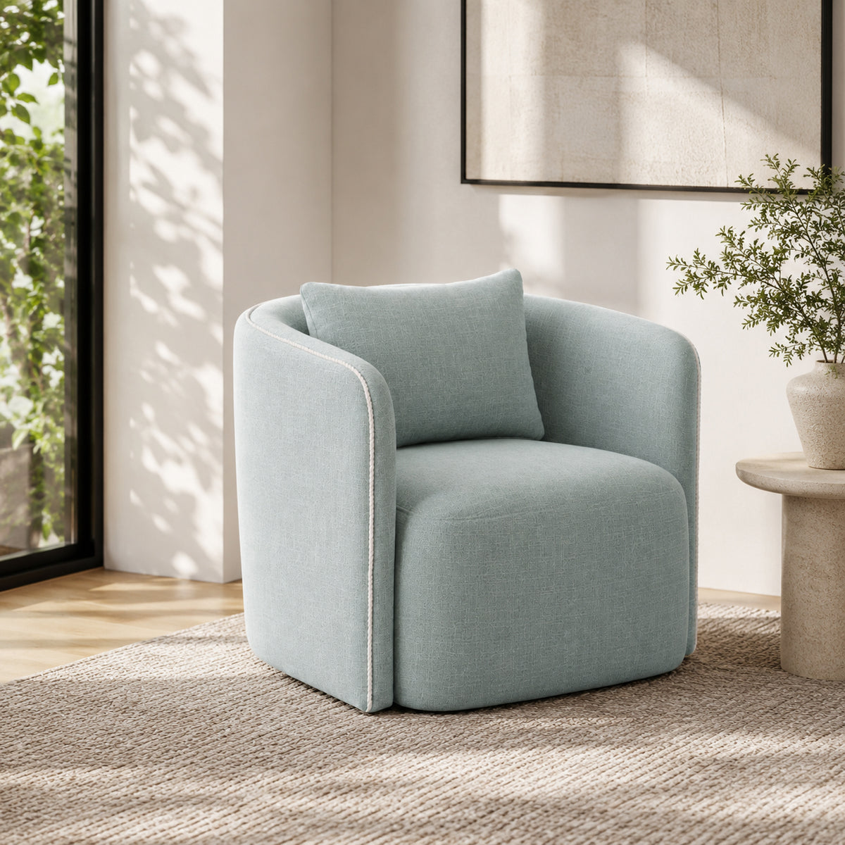 Kate Armchair Light Blue