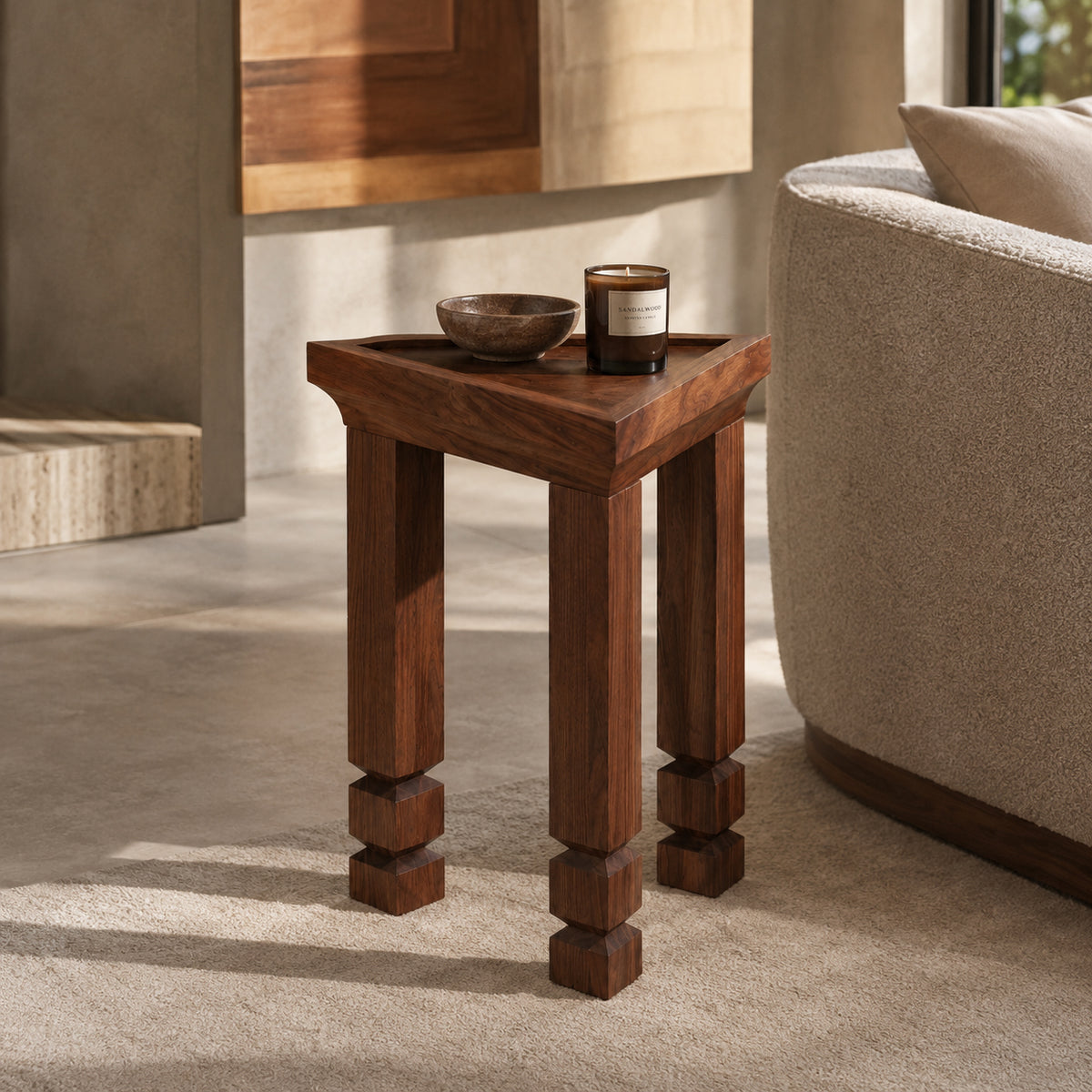 Kian Side Table Brown