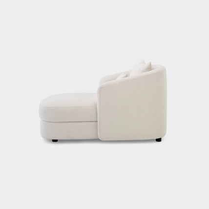 Mara Chaise Lounge White