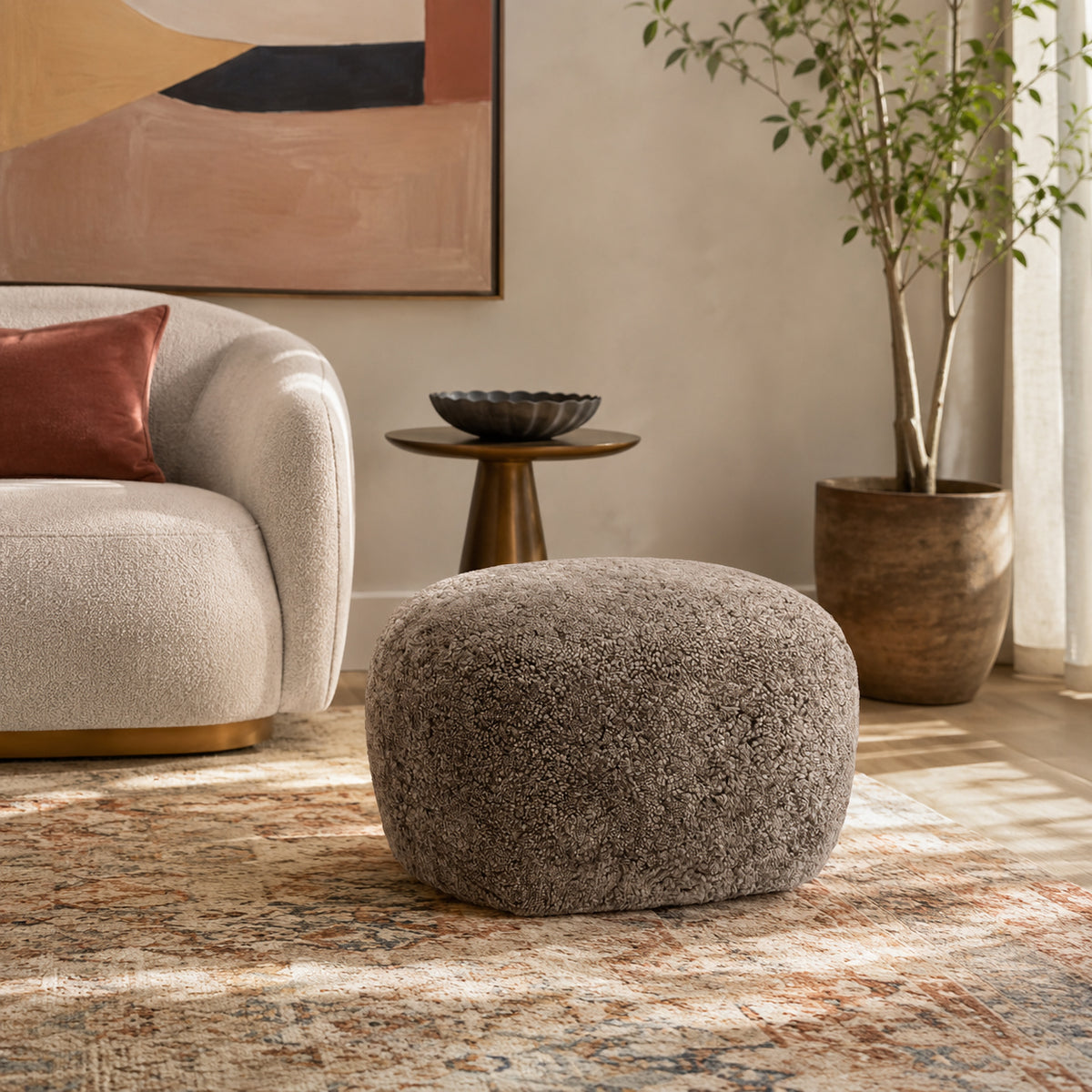 Mirella Pouf Brown