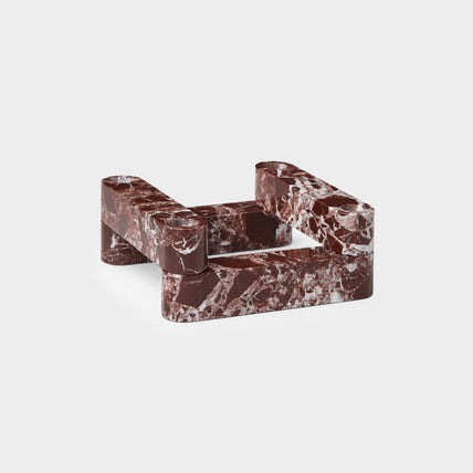 Rosso Candle Holder Maroon