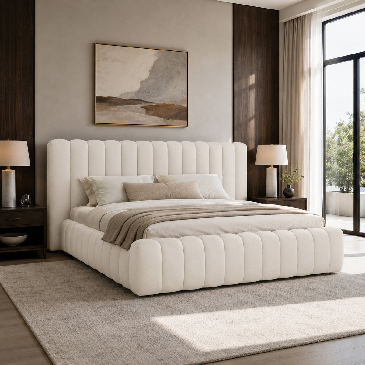 Sina Bed Beige