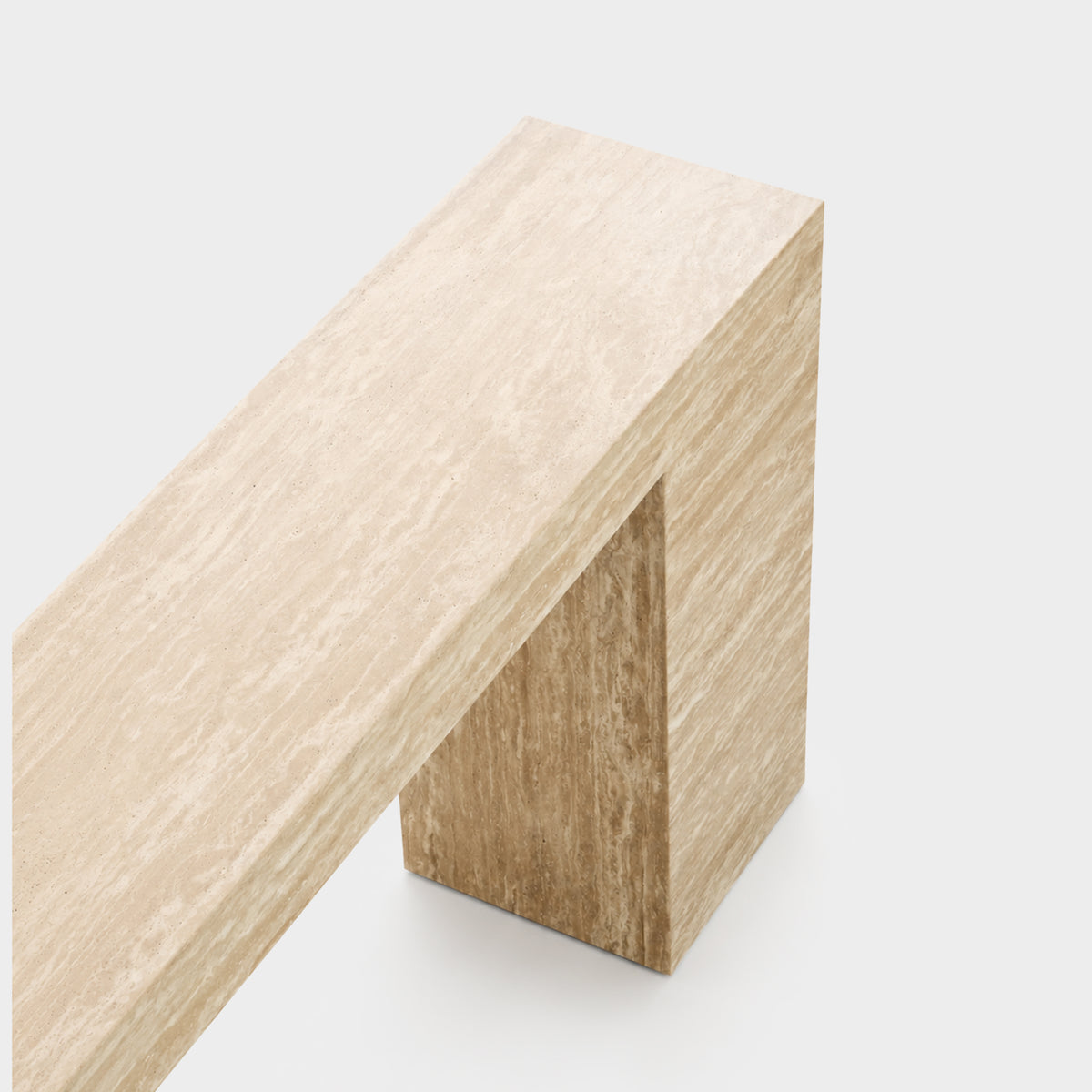 Temple Console Travertine