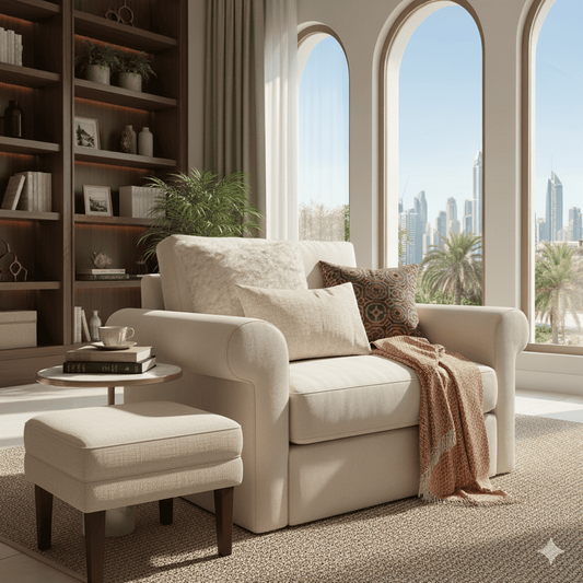 Footstool vs Ottoman: Which One Is Right for Your Living Room in Dubai?