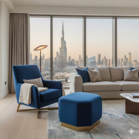 How to Pair an Armchair and Footstool with Your Existing Sofa