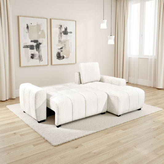 Introducing Lora Sofa Bed Cream: Stylish & Functional Choice