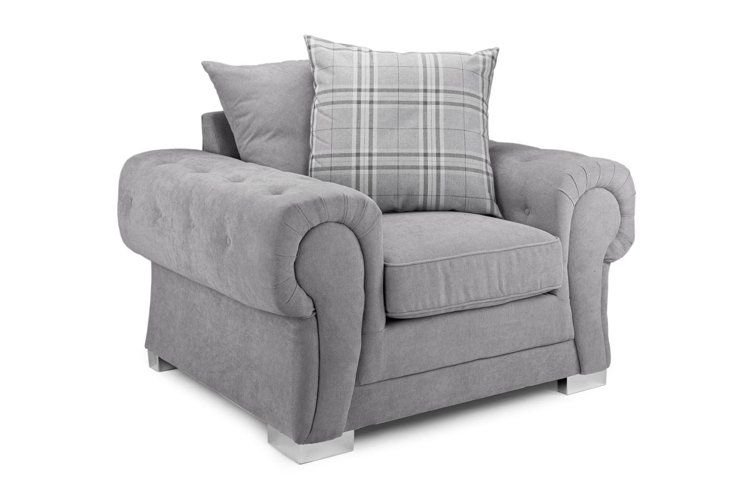 Verona Scatterback Sofa Grey Armchair