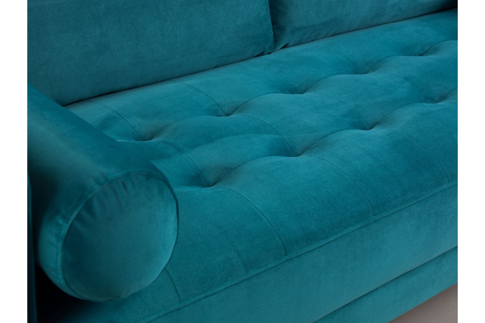 Harper Sofa Plush Teal 4 Seater