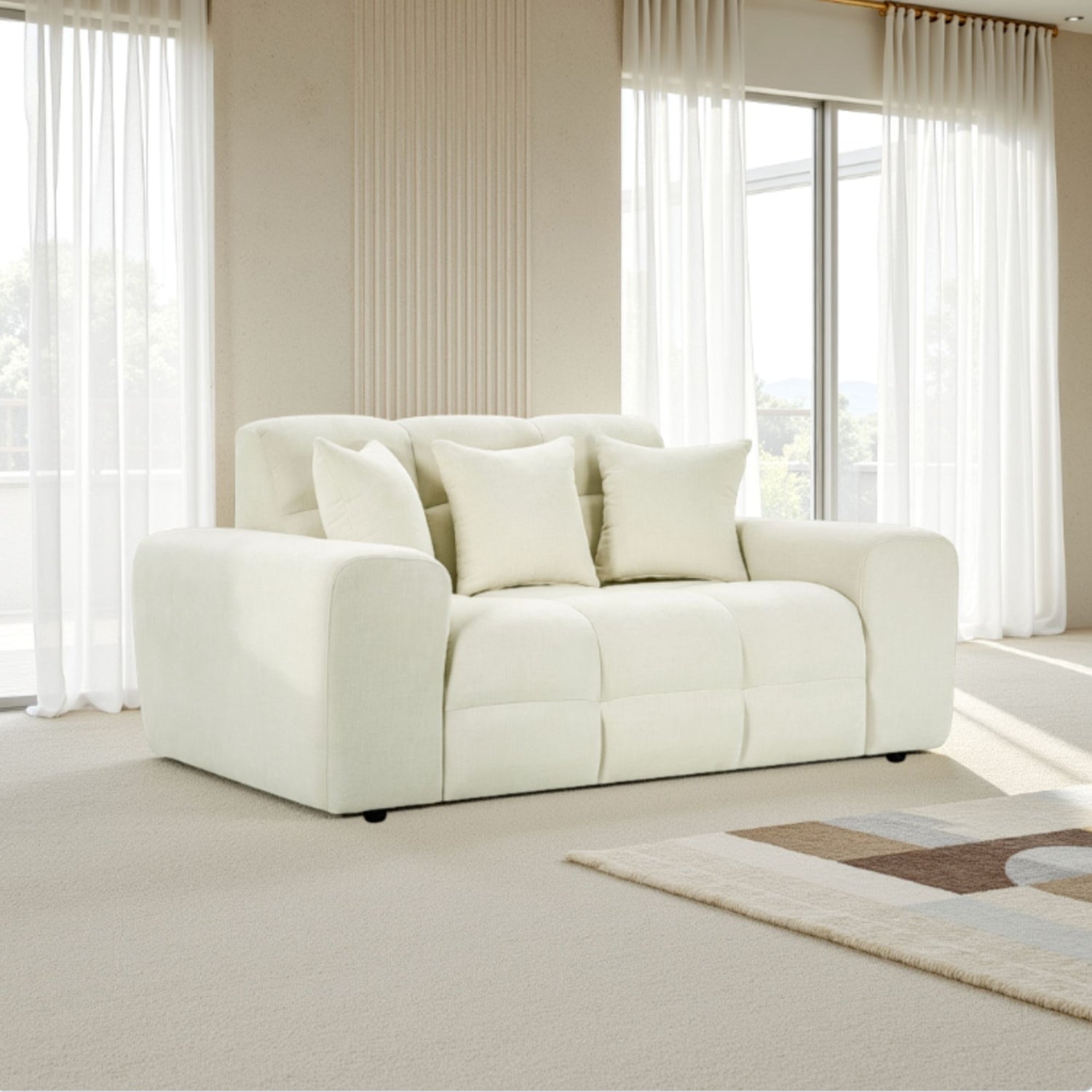 Jacob Sofa Ivory 2 Seater