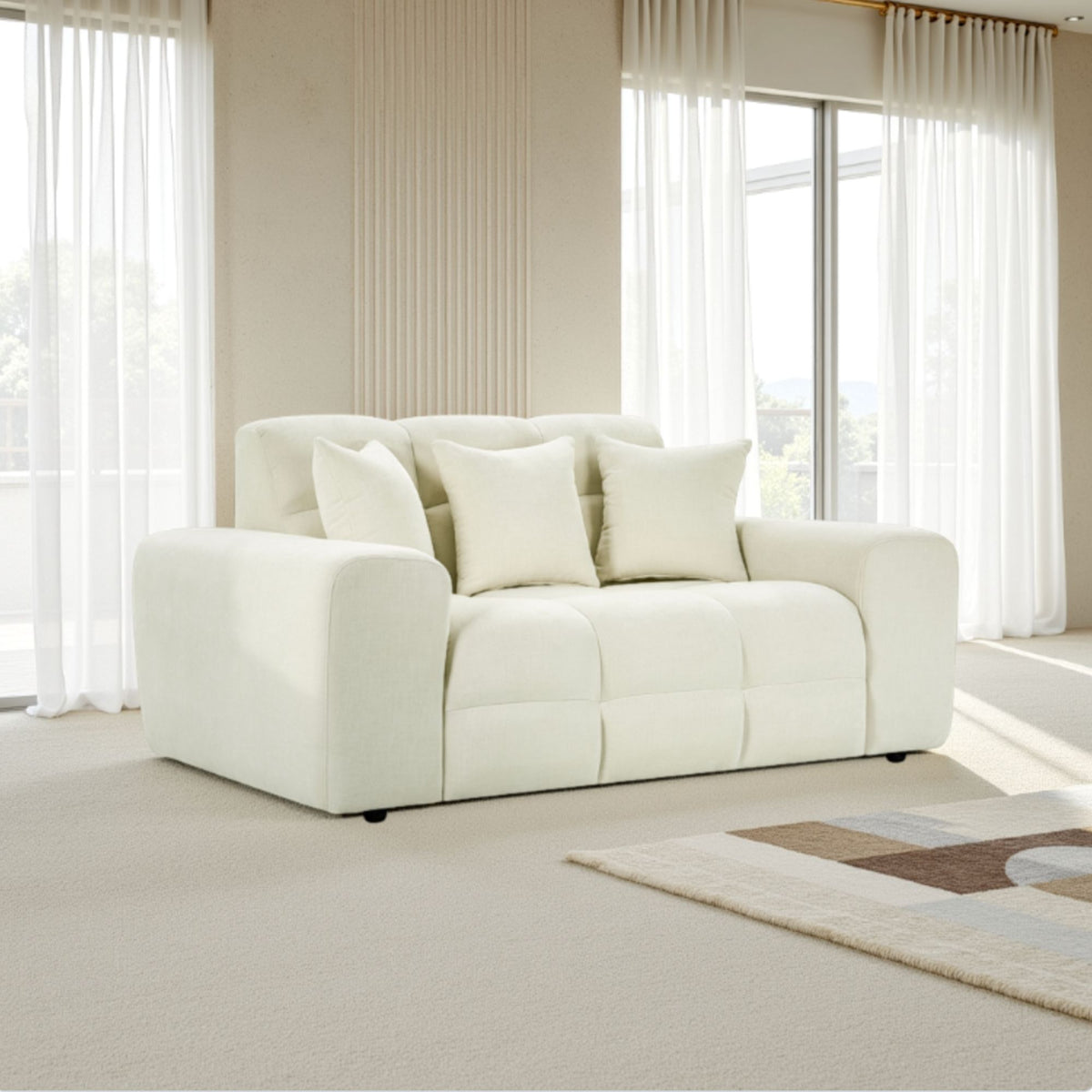 Jacob Sofa Ivory 2 Seater