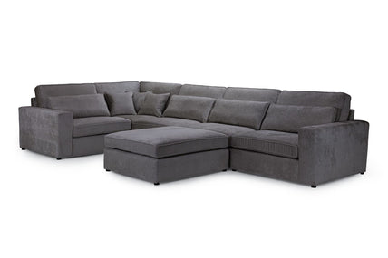 Kiana Modular Sofa Grey Right Hand Arm Piece