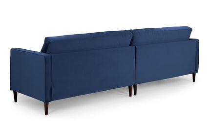 Harper Sofa Plush Blue 4 Seater