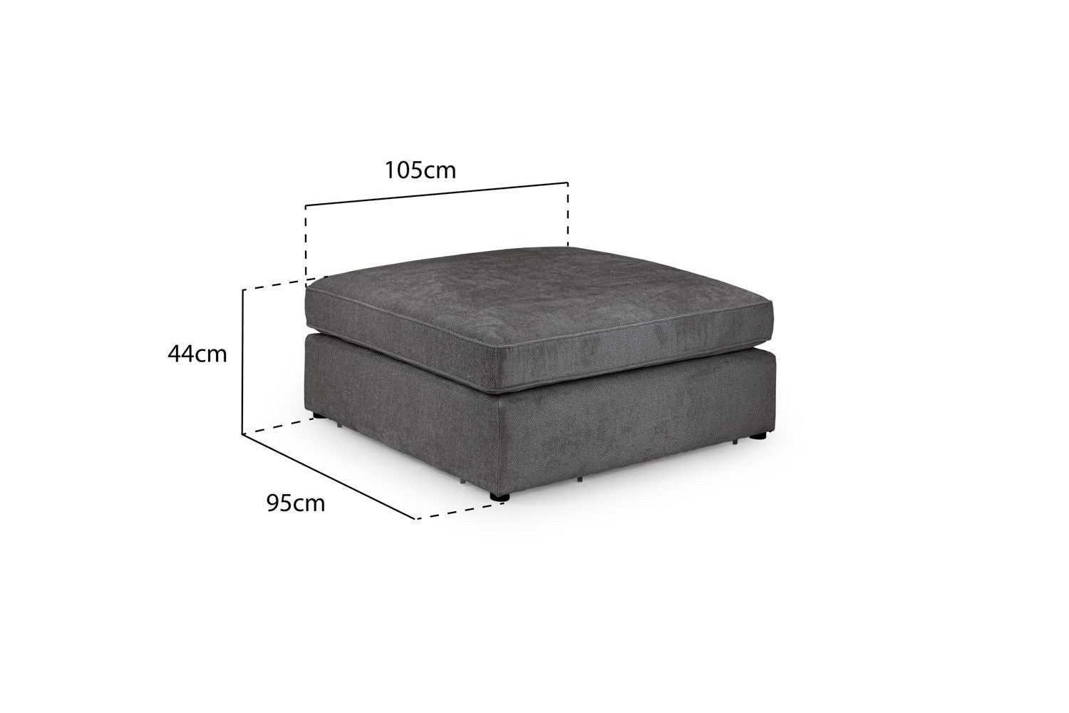 Kiana Modular Sofa Mocha Footstool