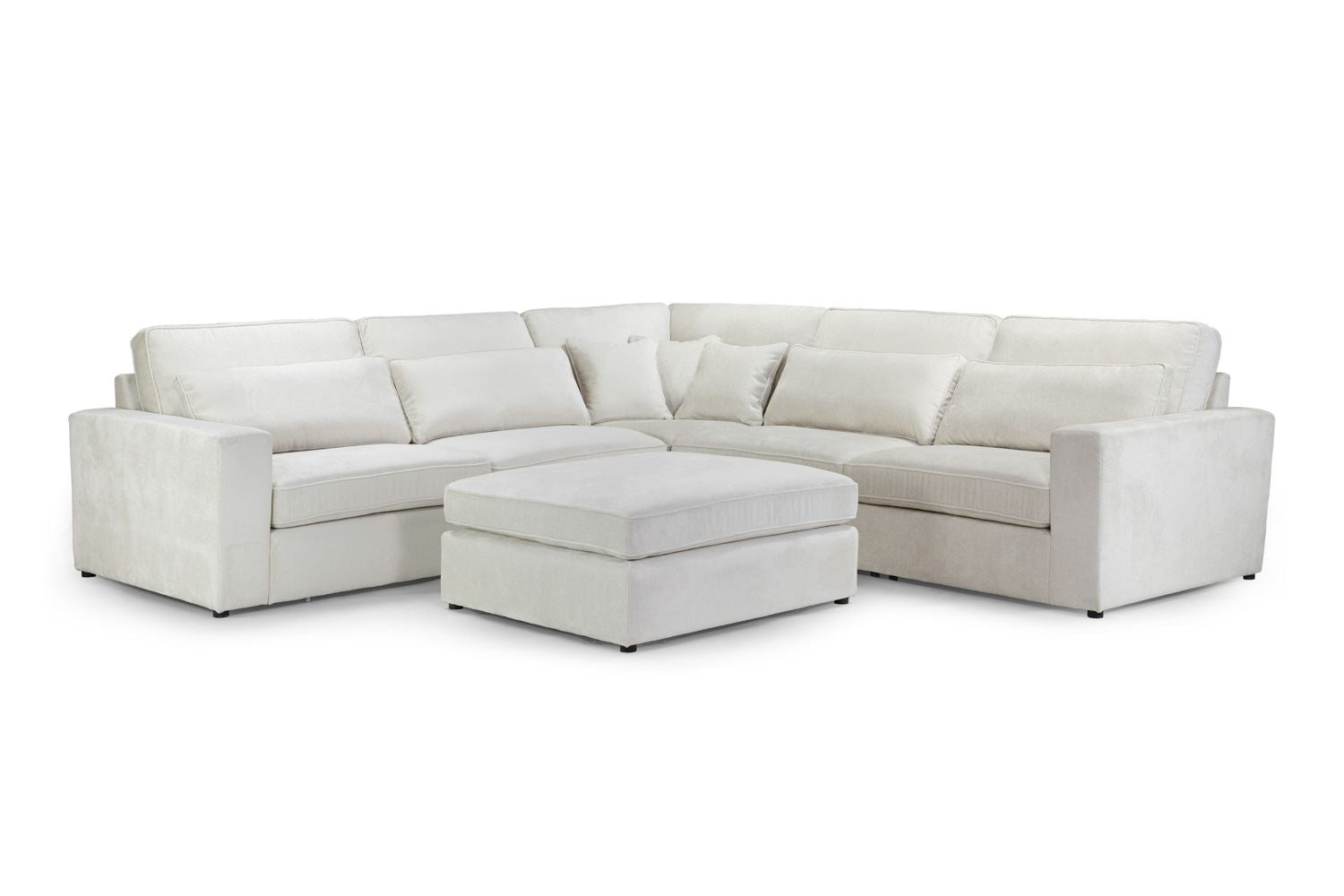 Kiana Modular Sofa Ivory Right Hand Arm Piece