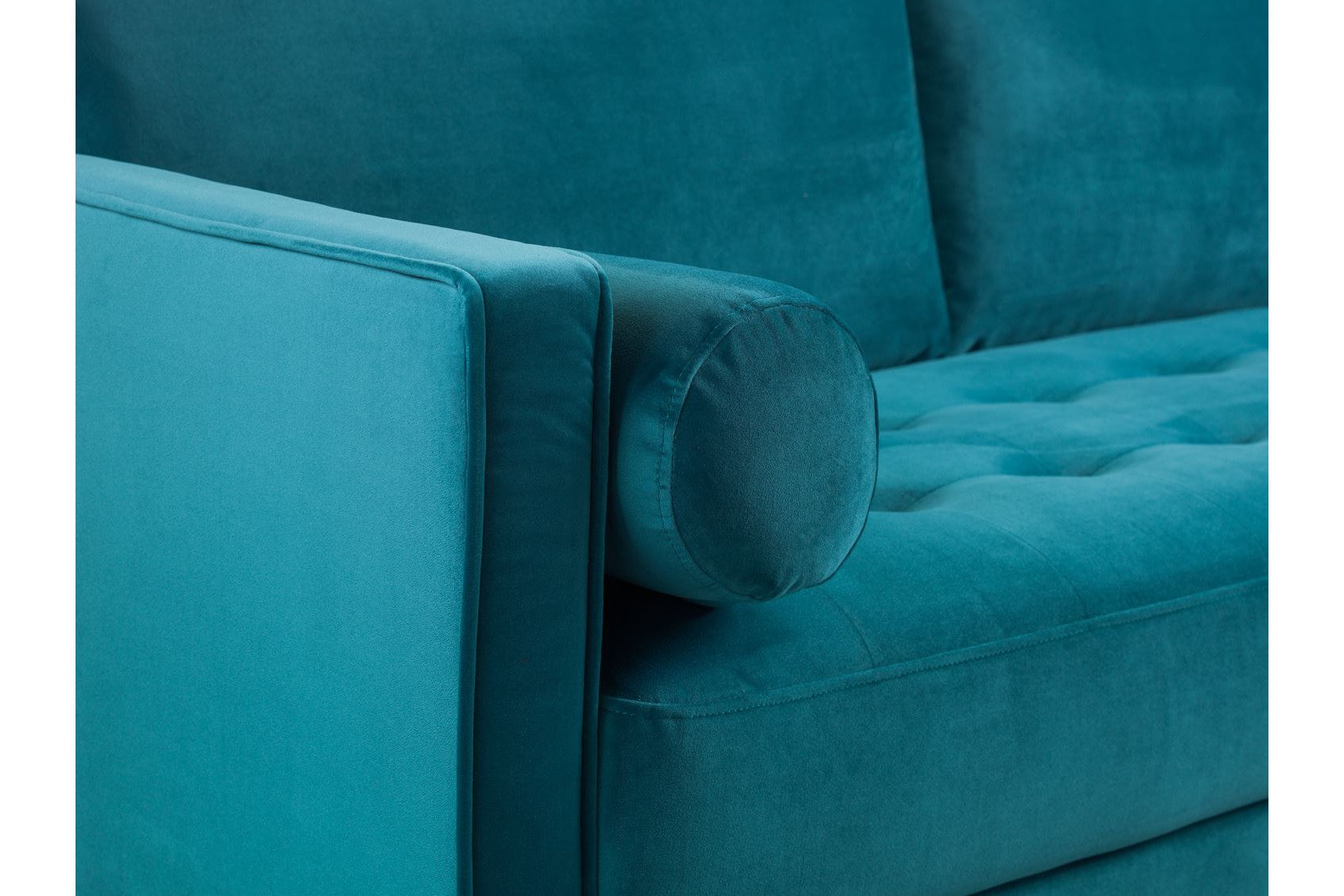 Harper Sofa Plush Teal Footstool