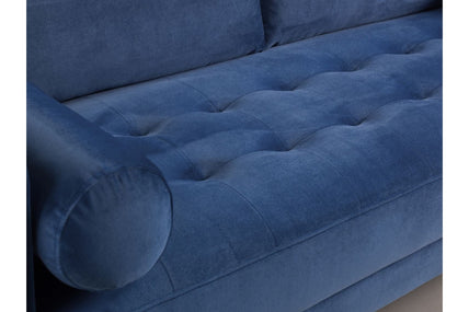 Harper Sofa Plush Blue 4 Seater