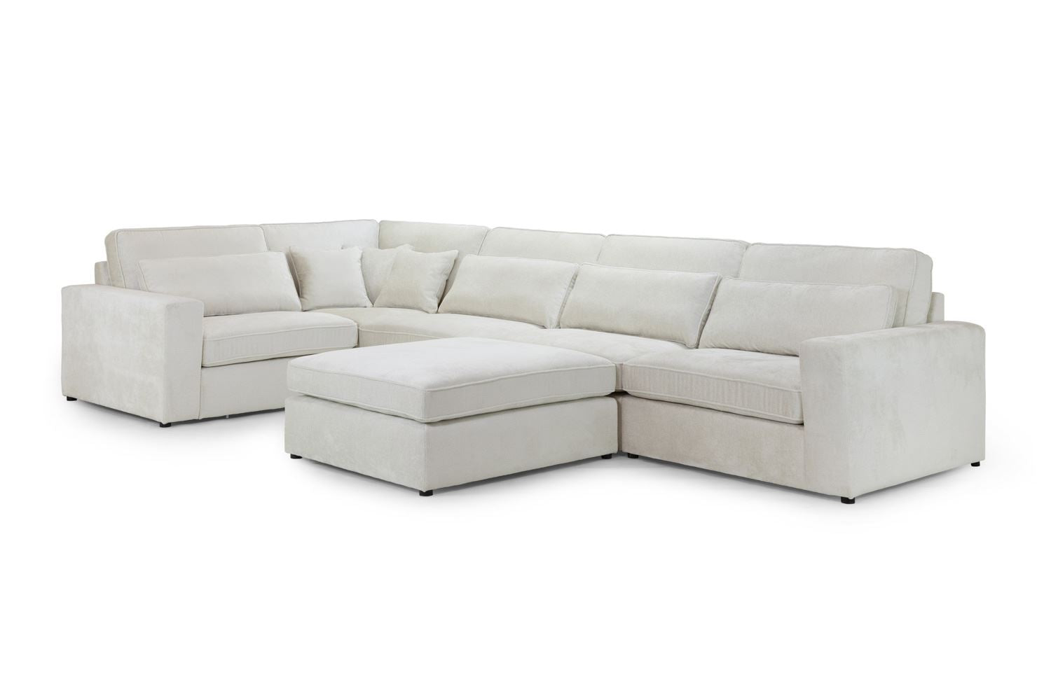 Kiana Modular Sofa Ivory Right Hand Facing Corner