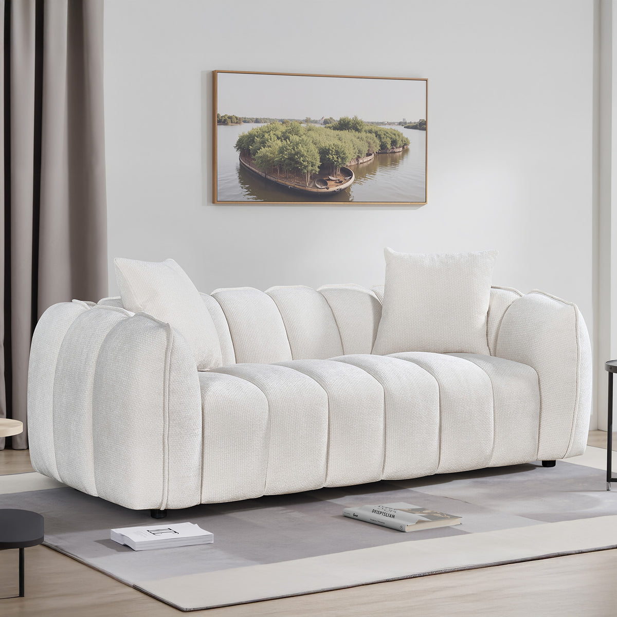 Amani Sofa Off White 3 Seater