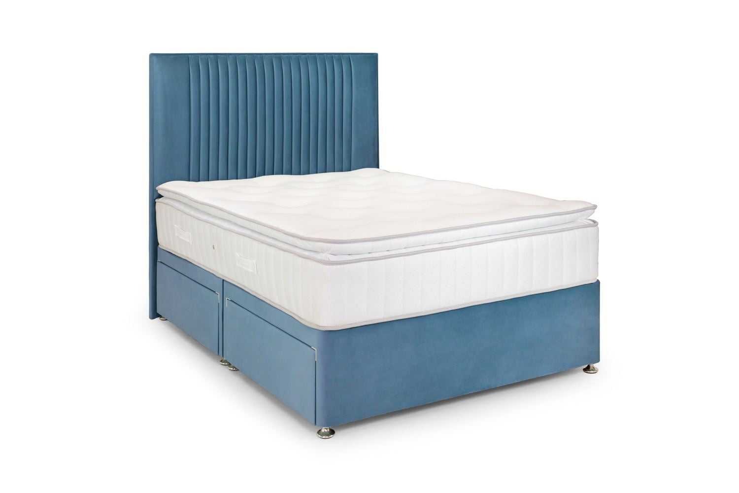 Bea 4 Drawer Bed Super King Plush Teal 4 Drawers