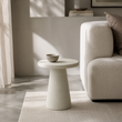 Kris High Nesting Table Ivory Microcement