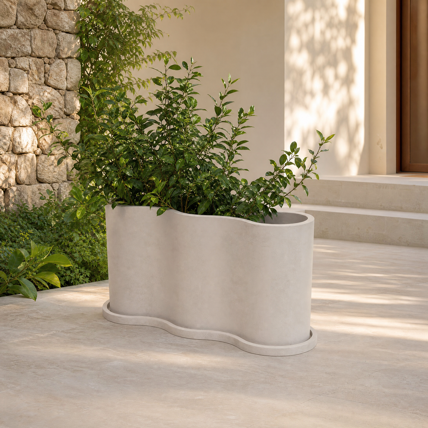 Sylwia Planter Cream Microcement