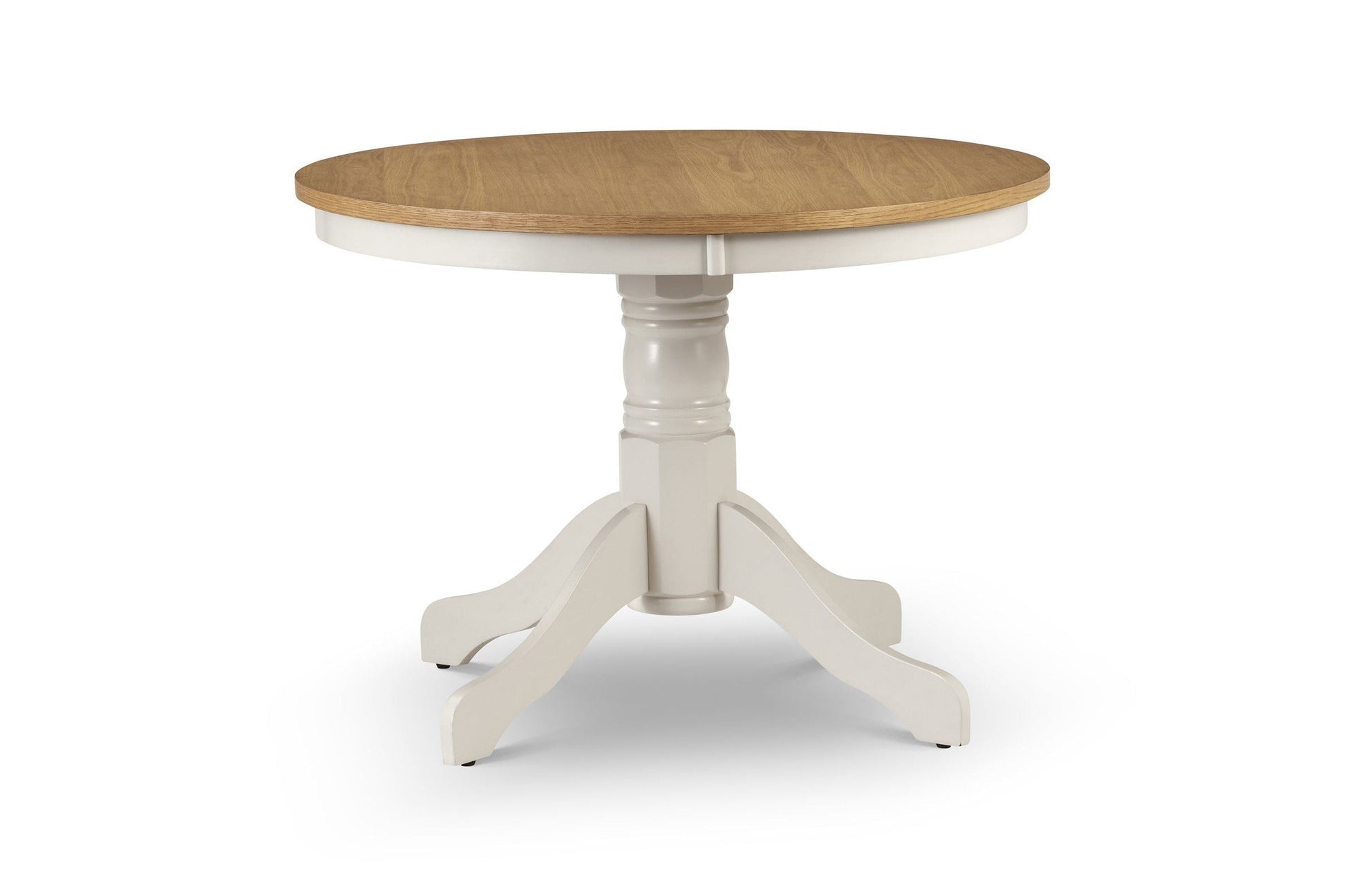 Dara Round Dining Table Ivory/Oak