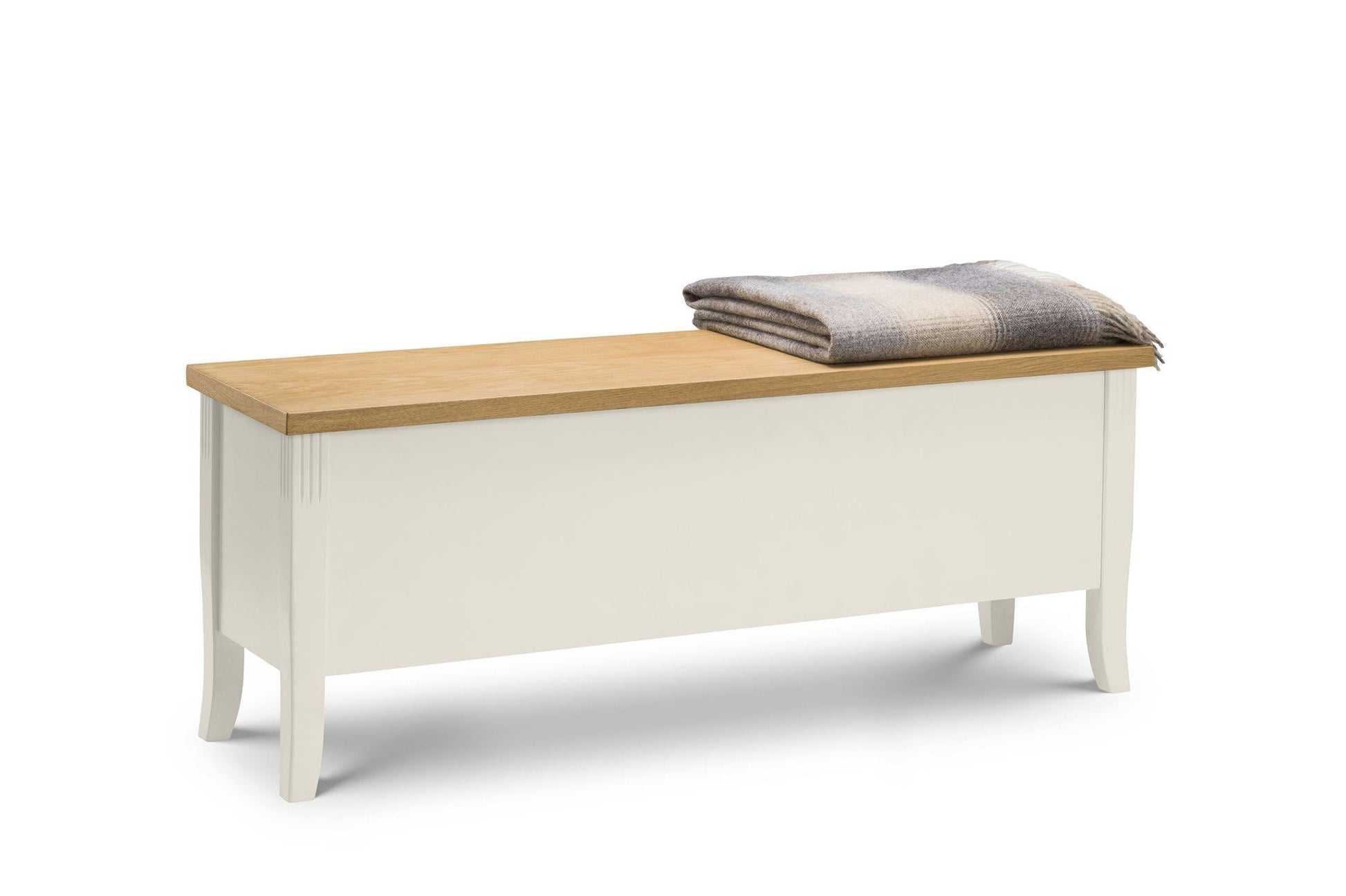Dara Storage Bench Ivory/Oak