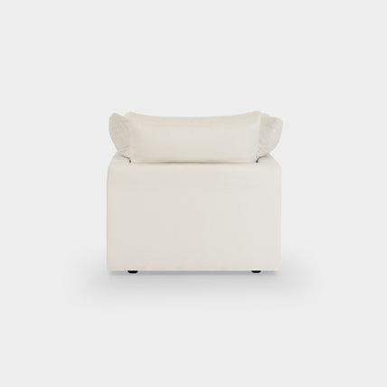 Dubai Feather Cloud Sofa Off White Linen Armchair