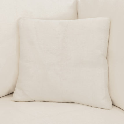 Dubai Feather Cloud Sofa Linen Off White 3 Seater