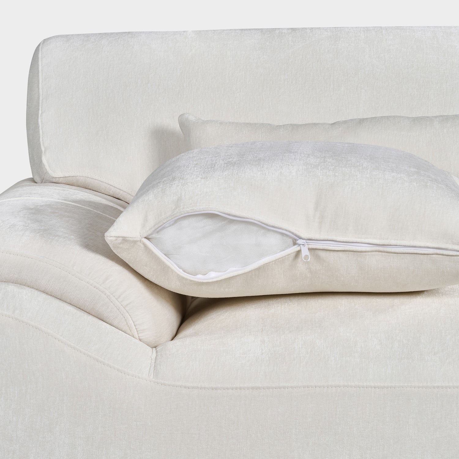 Emir Sofa Ivory Right Hand Corner