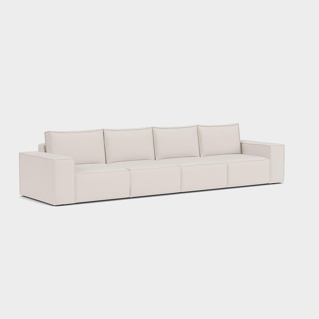 Sadir Sofa Beige 4 Seater