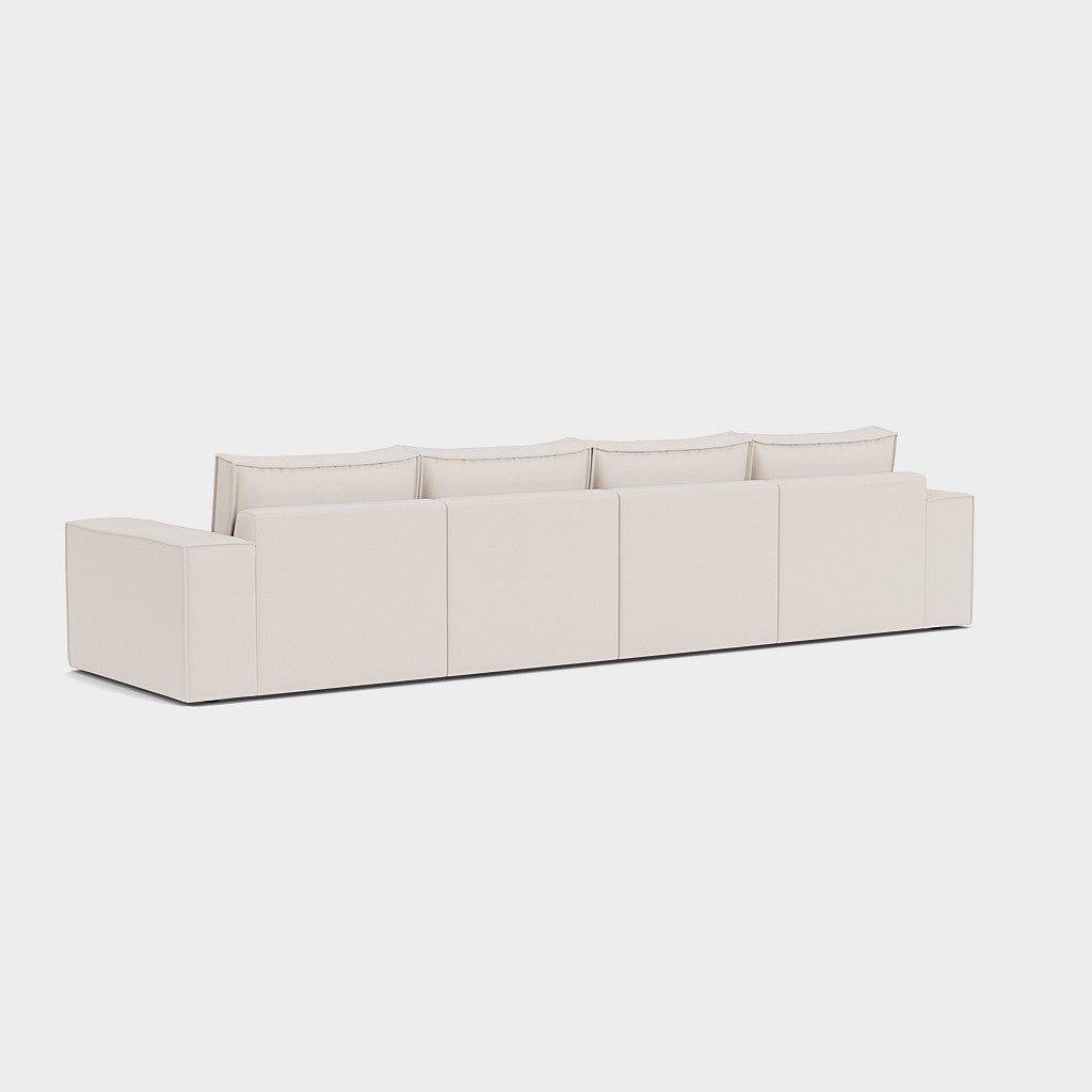 Sadir Sofa Beige 4 Seater