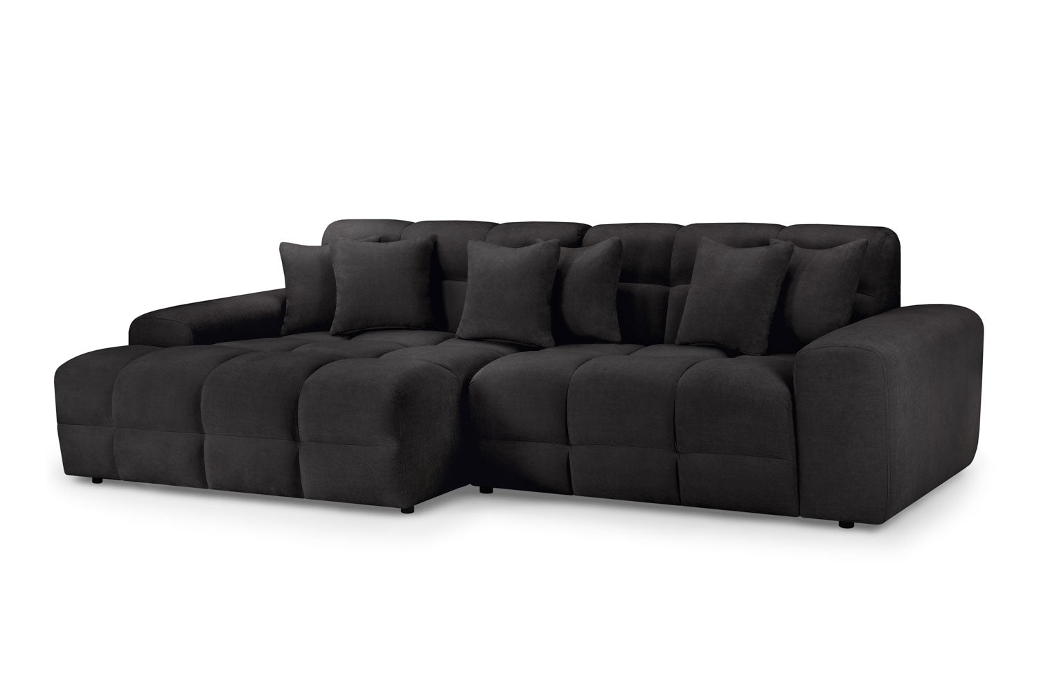 Jacob Sofa Black Left Hand Facing Corner