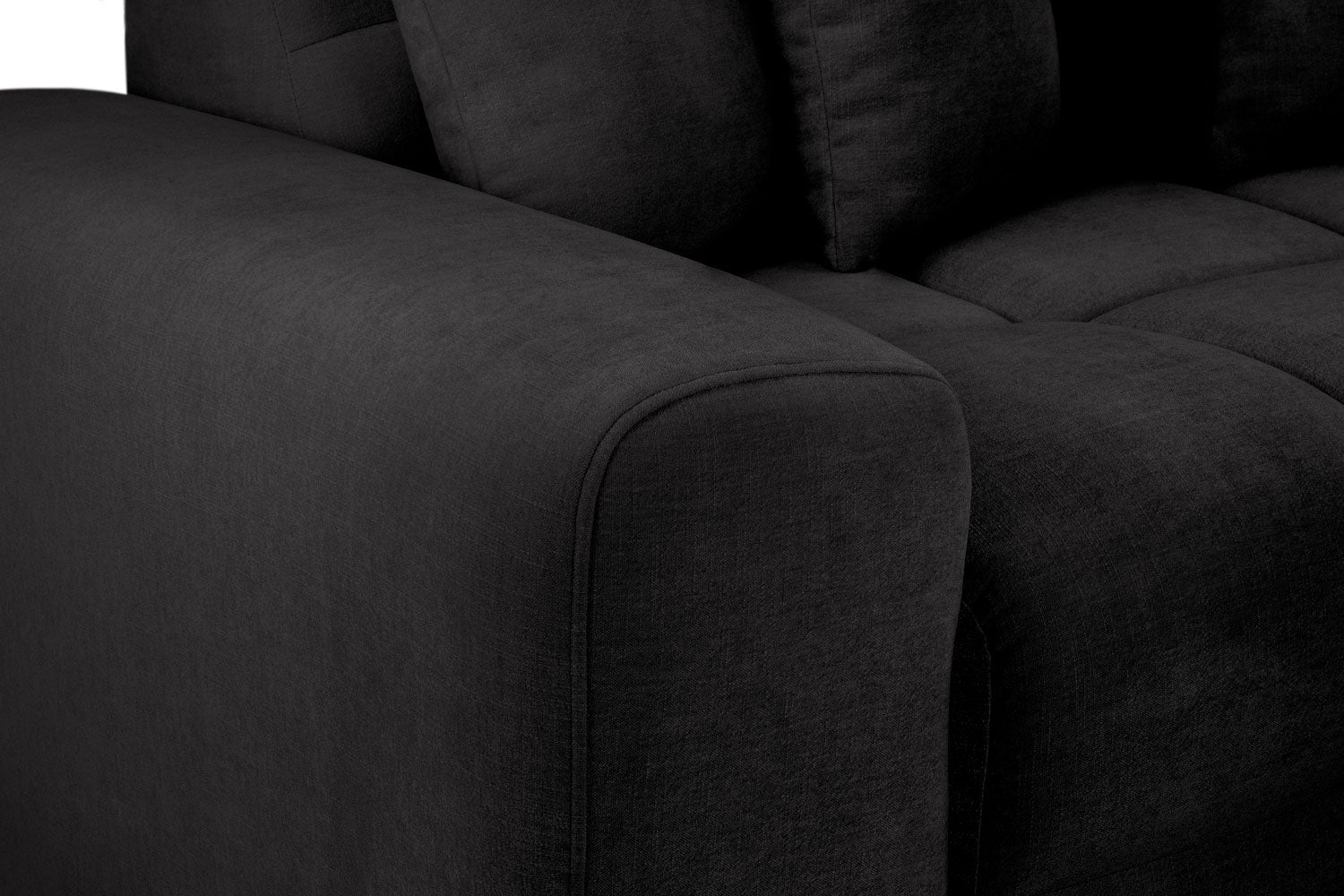 Jacob Sofa Black Right Hand Facing Corner