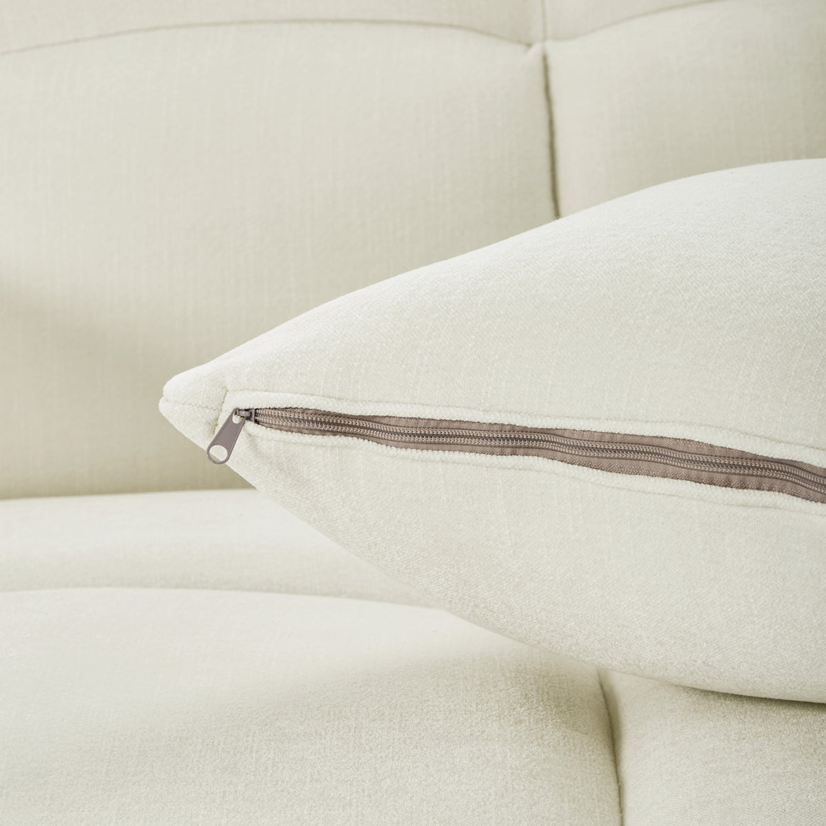 Jacob Sofa Ivory Armless Piece