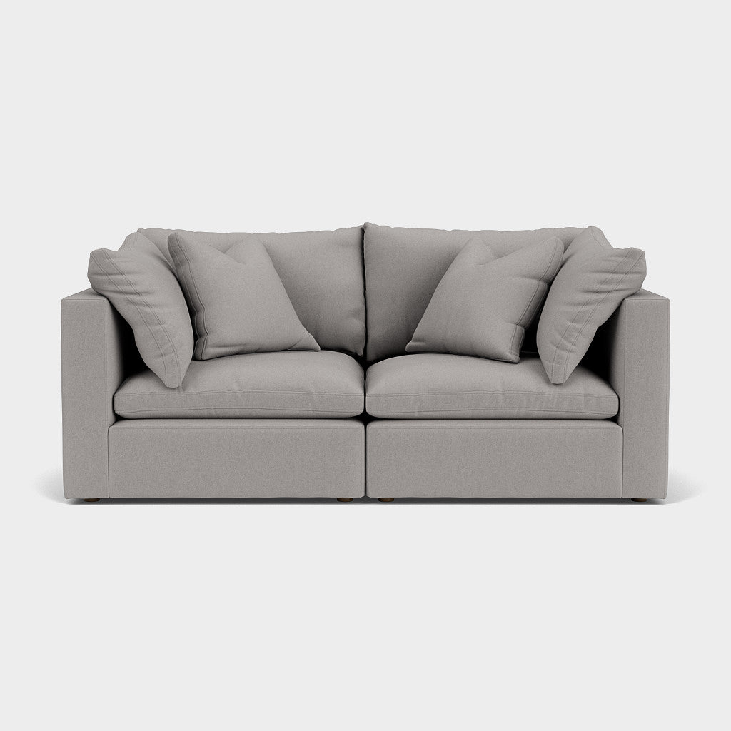 Mira Sofa Light Grey 2 Seater