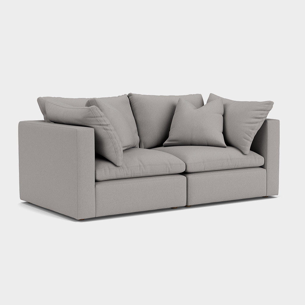 Mira Sofa Light Grey 2 Seater
