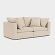 Lavender Sofa Natural 2 Seater