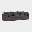 Lavender Sofa Dark Grey 3 Seater