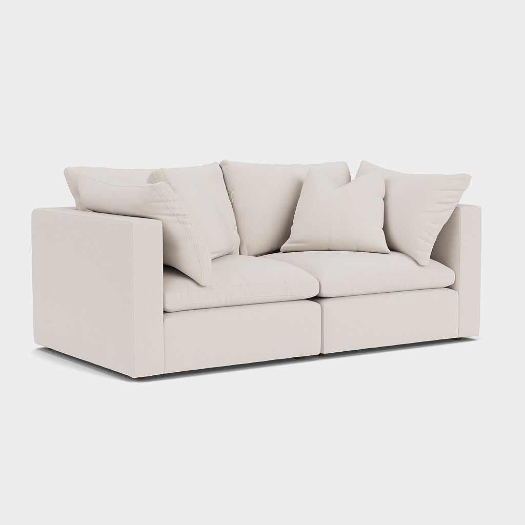 Mira Feather Cloud Sofa Beige 2 Seater