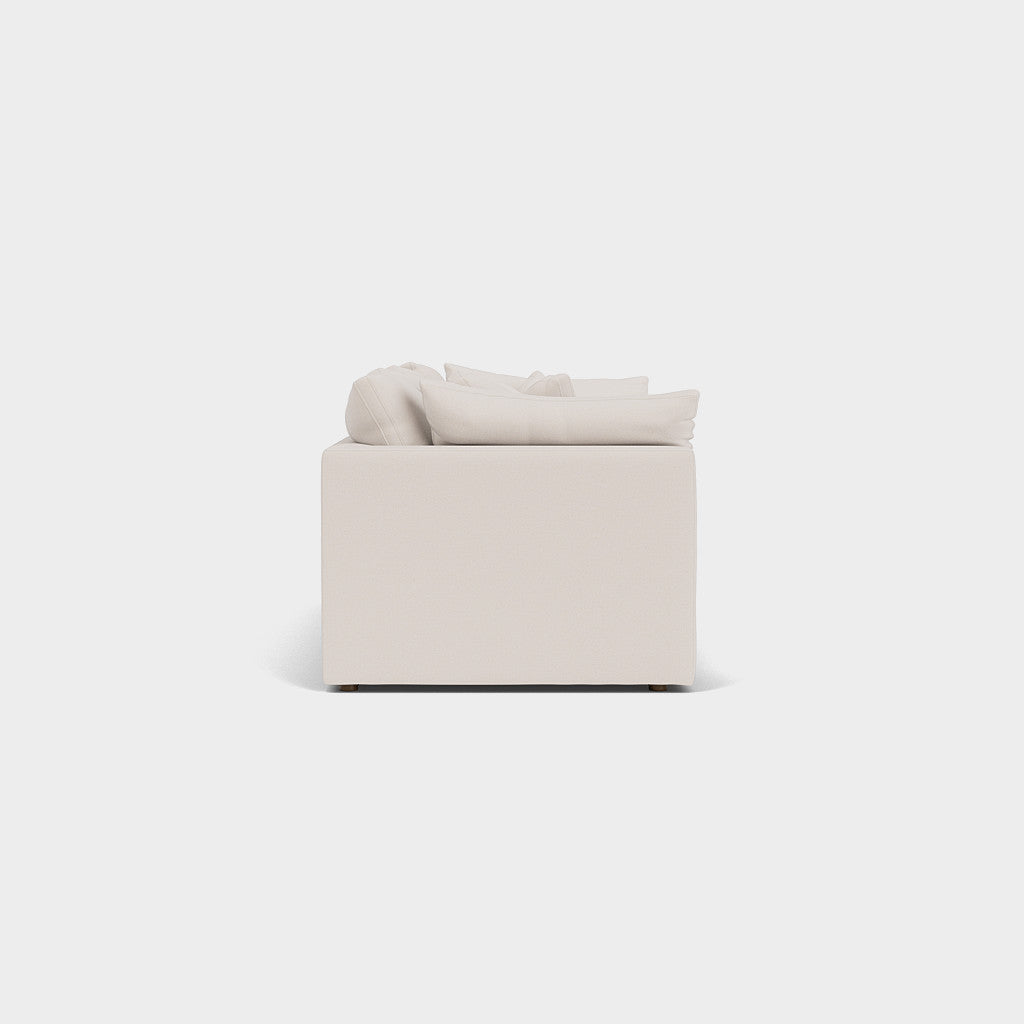 Mira Feather Cloud Sofa Beige 3 Seater