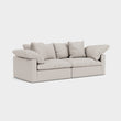 Lotus Feather Cloud Sofa Stone 2 Seater