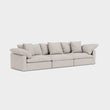 Lotus Feather Cloud Sofa Stone 3 Seater