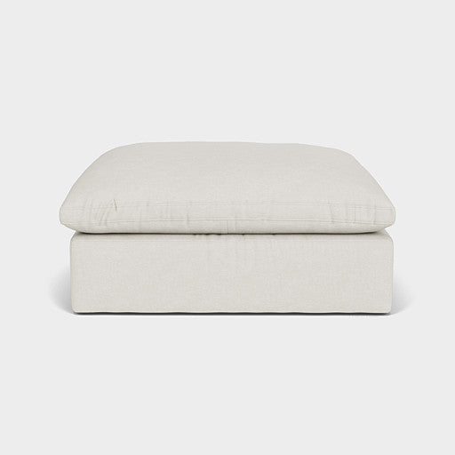 Dubai Feather Cloud Sofa Off White Linen Ottoman