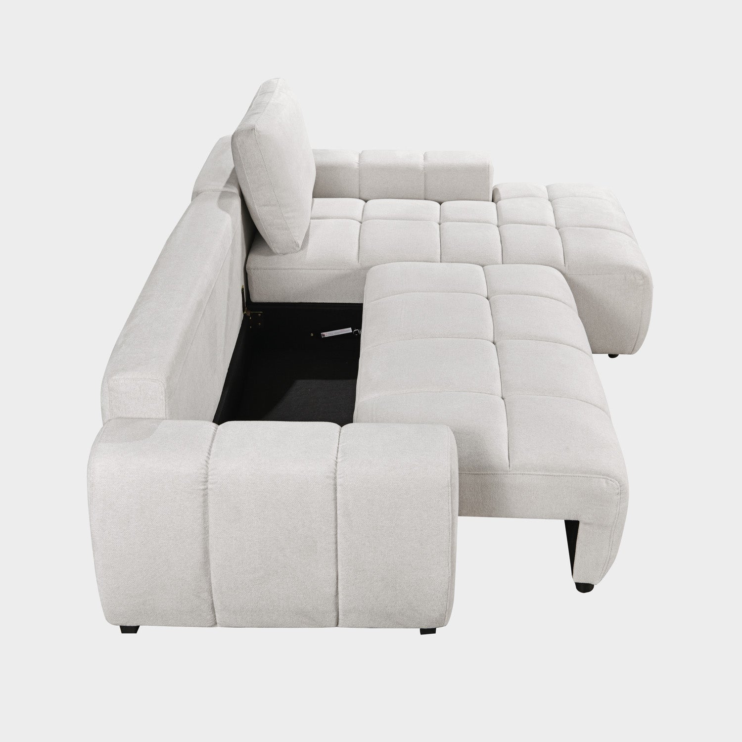 Lora Sofa Bed Beige Right Hand Facing Corner