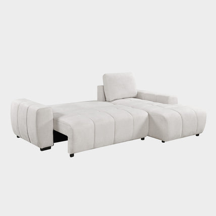 Lora Sofa Bed Beige Right Hand Facing Corner