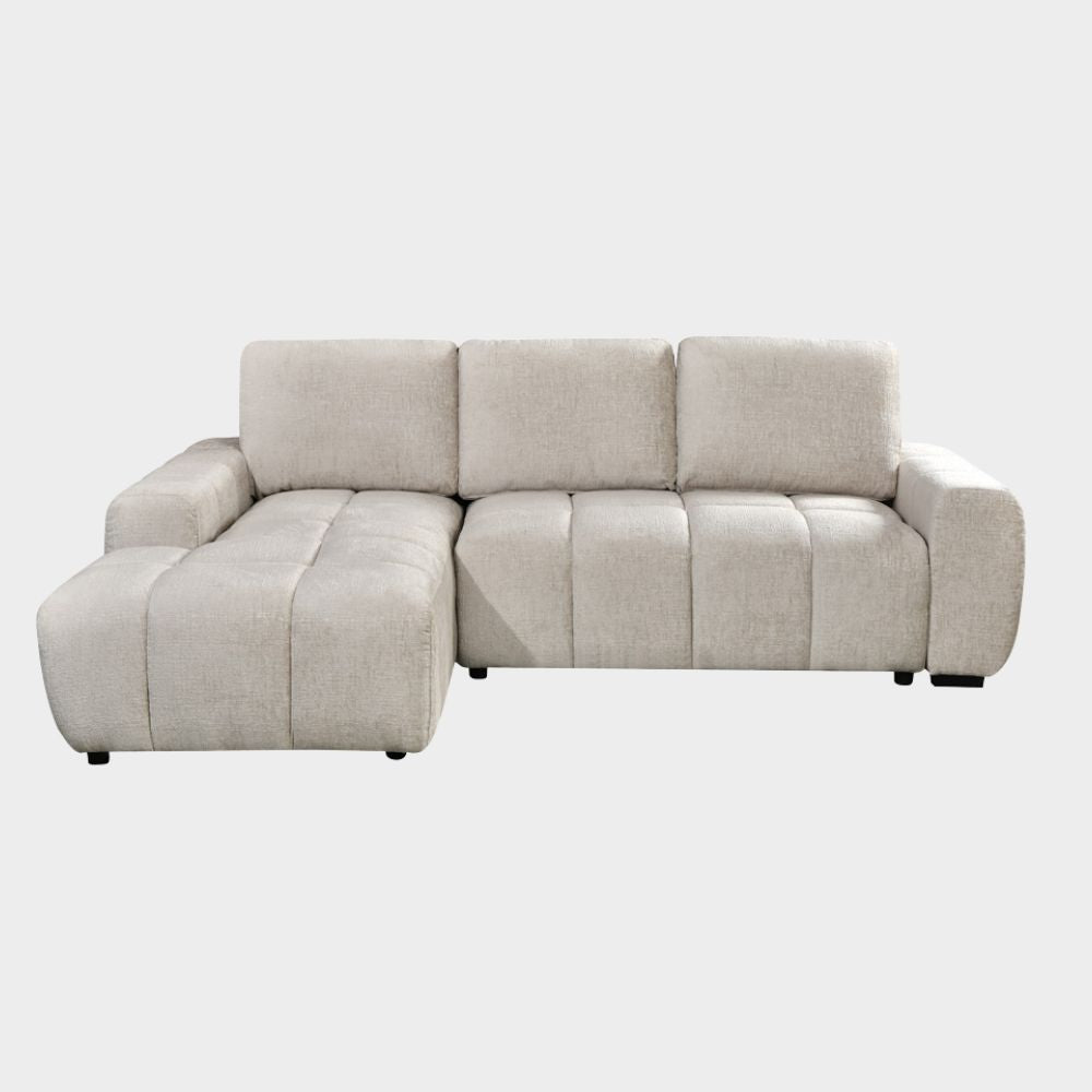 Lora Sofa Bed Champagne Left Hand Facing Corner