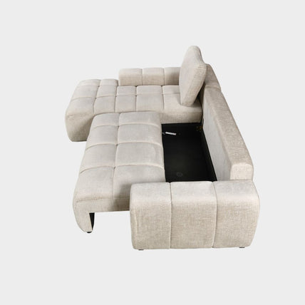 Lora Sofa Bed Champagne Left Hand Facing Corner