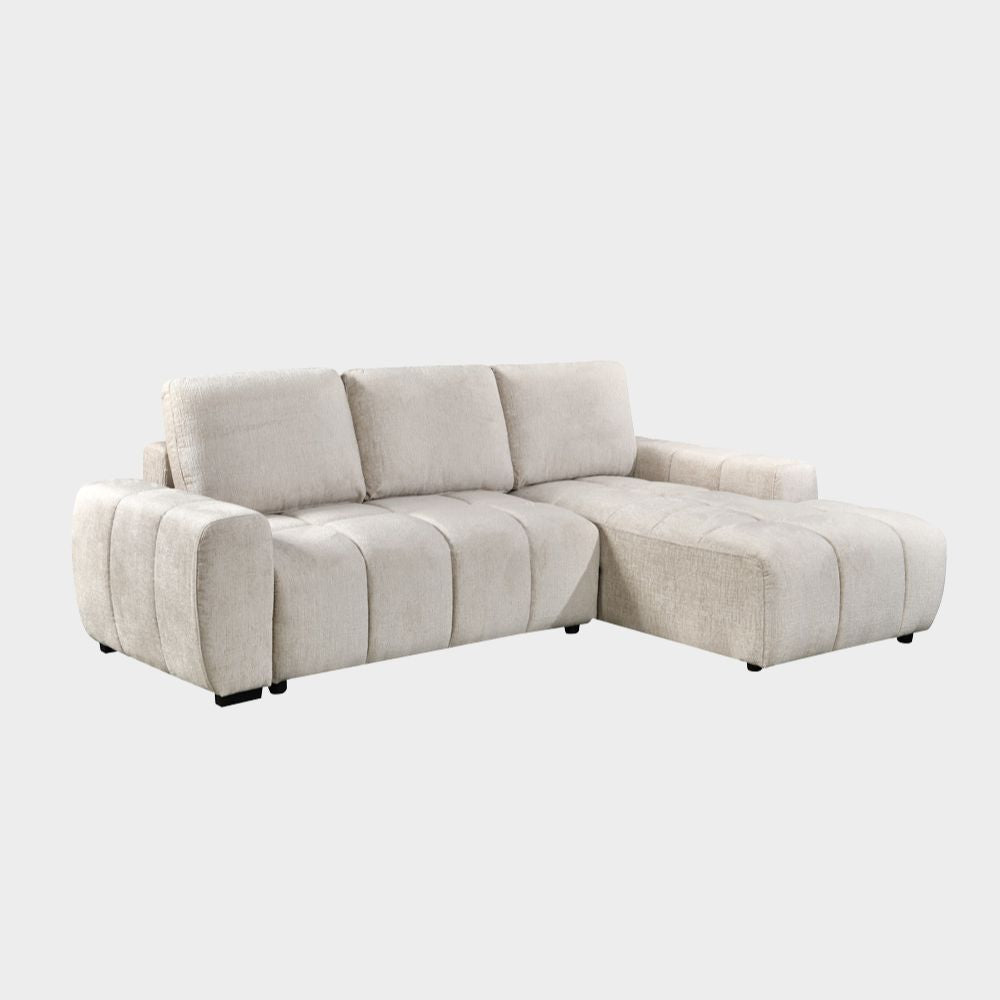 Lora Sofa Bed Champagne Right Hand Facing Corner